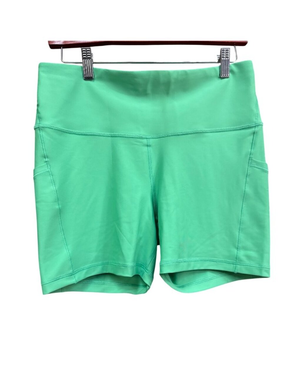 Interval Stash 5" Green Athletic Shorts With Pockets L NWT